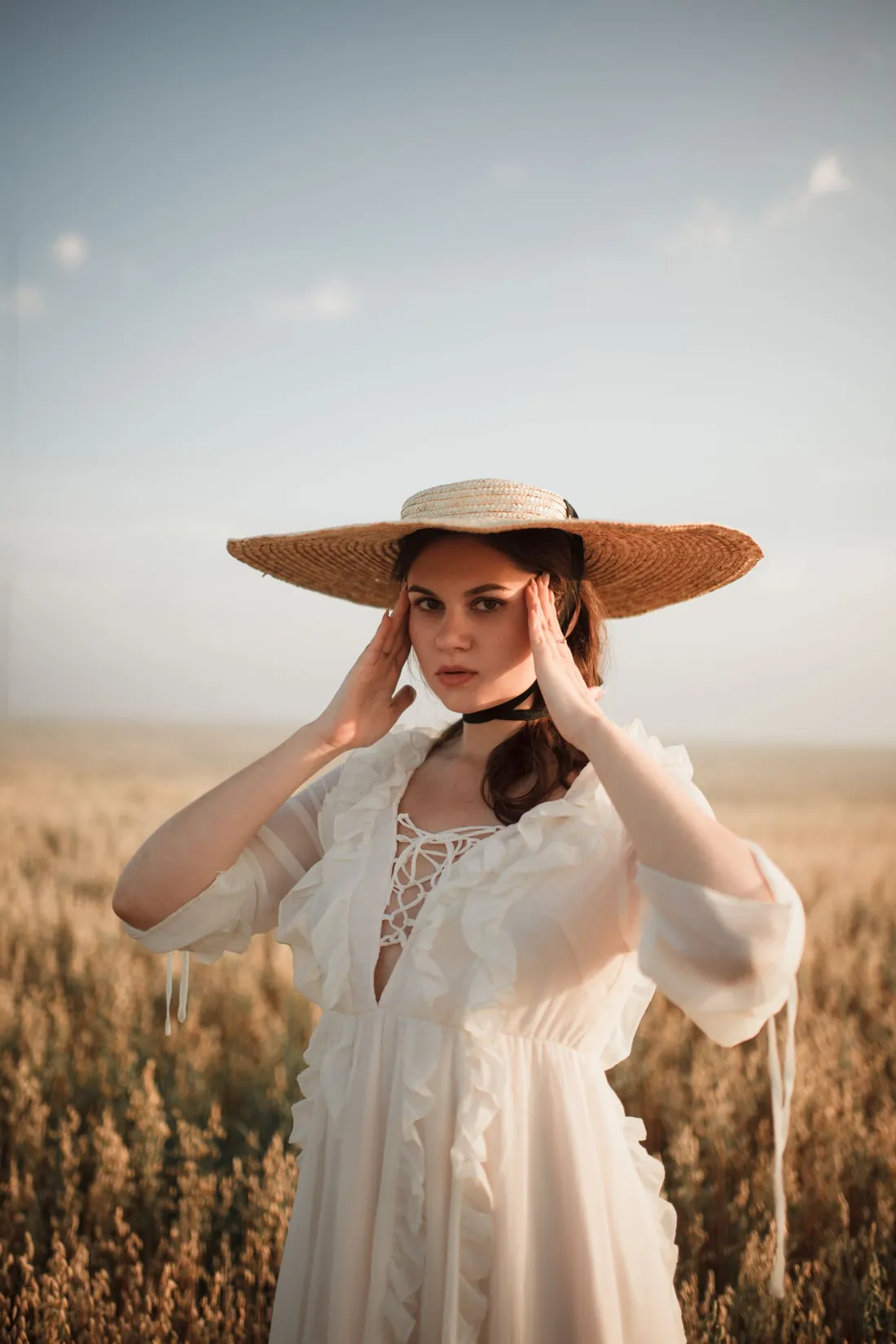 Vestido Romántico Marfil